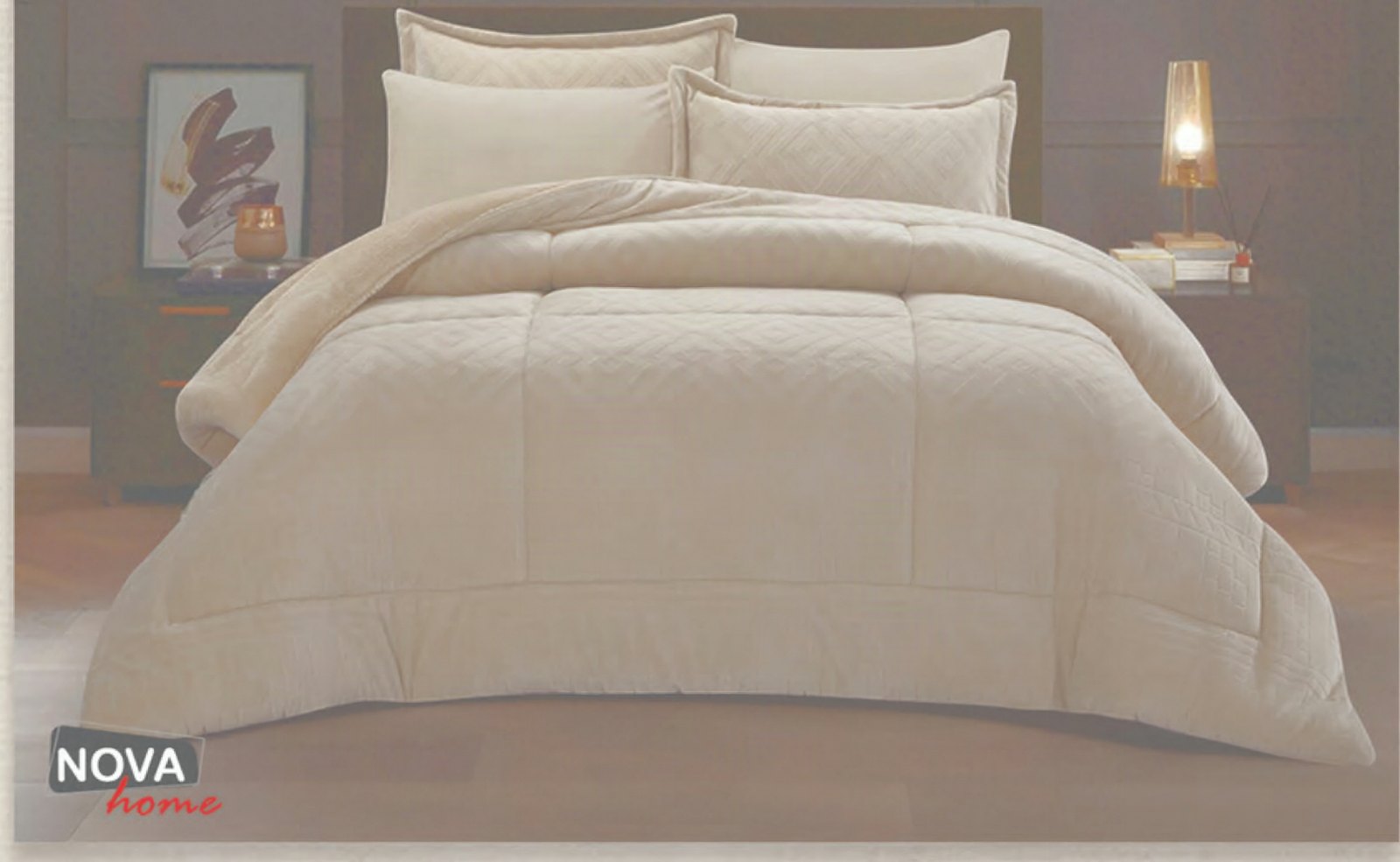 Nova Home winter comforter set on a styled bed