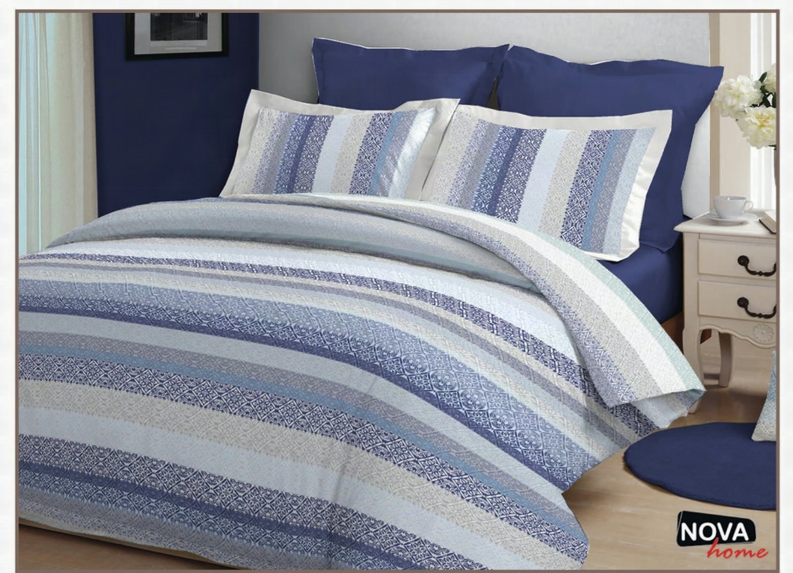 Pinstripes — Blue