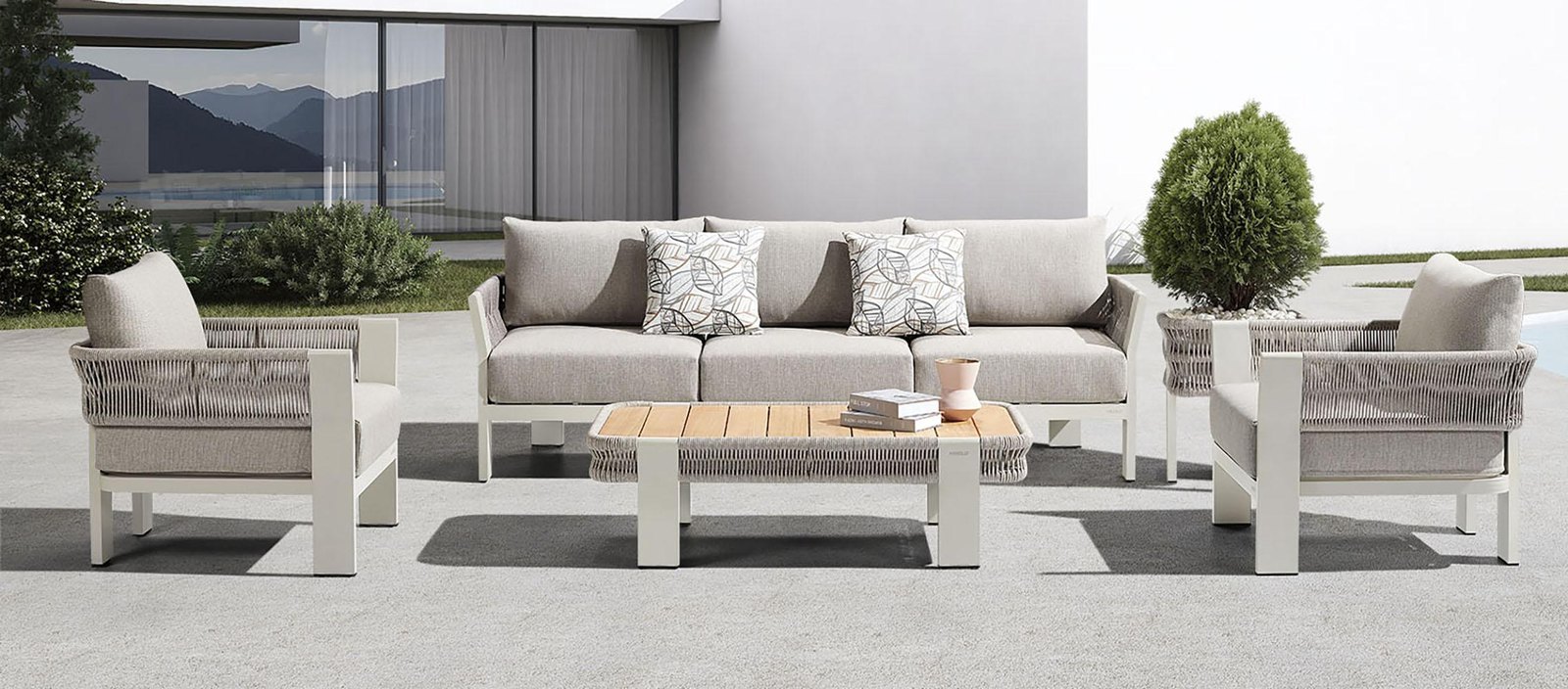Borromeo Sofa Set — Beige