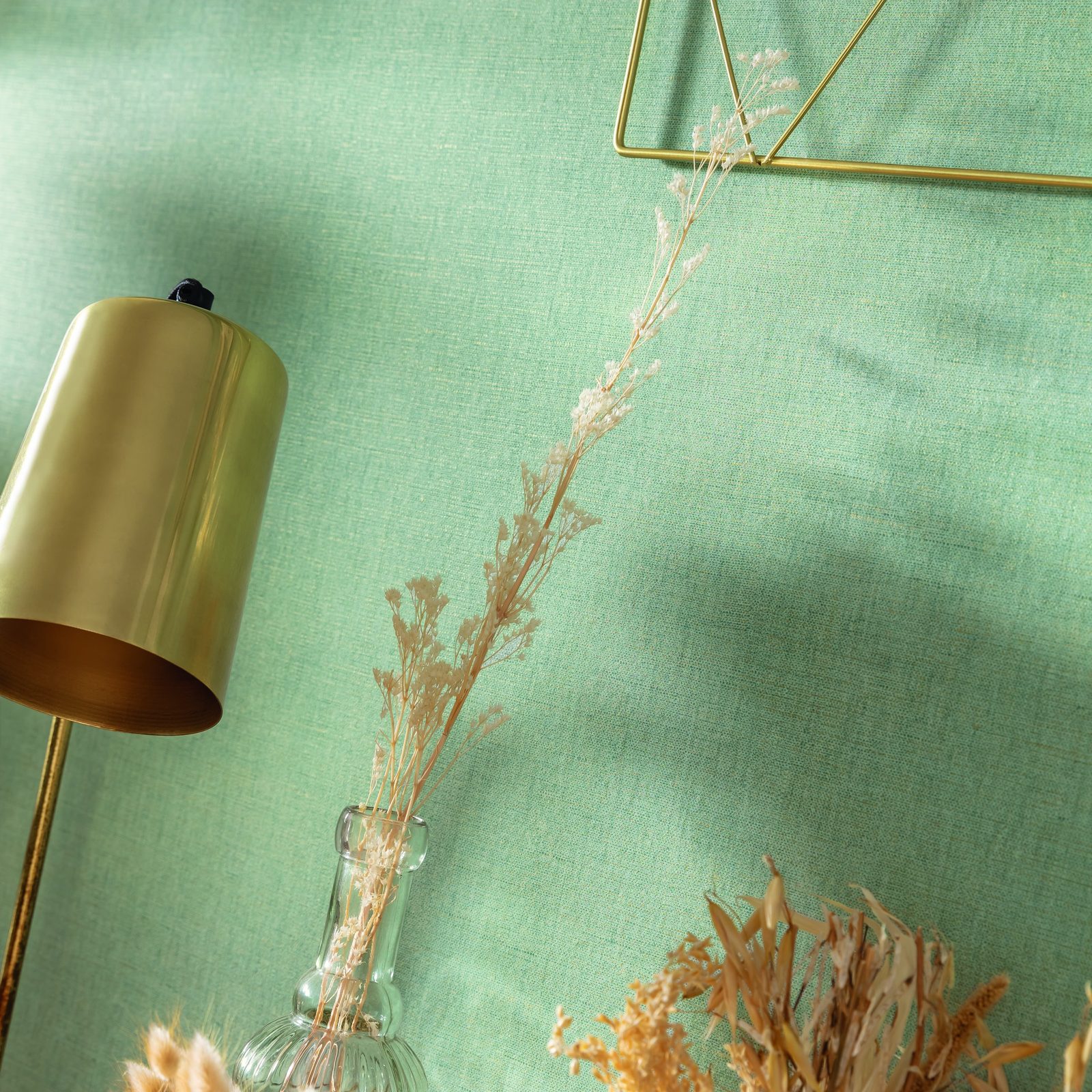 Brass on celadon — Verve Woven Texture — Celadon, article 103237000